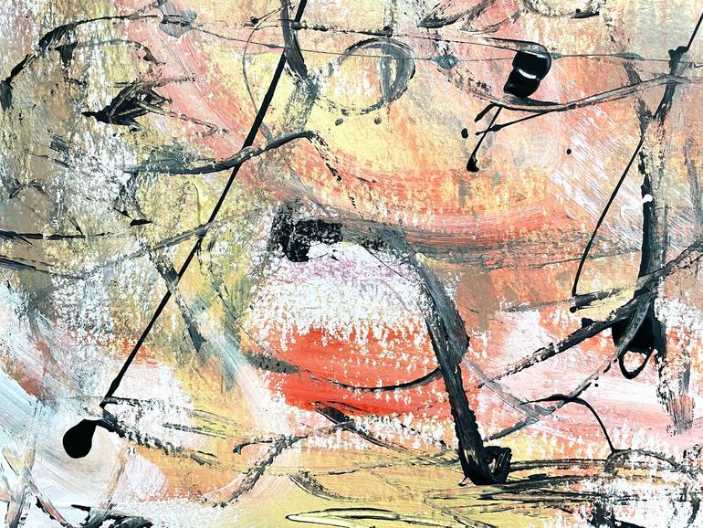 Original Abstract Expressionism Abstract Painting by Christel Haag