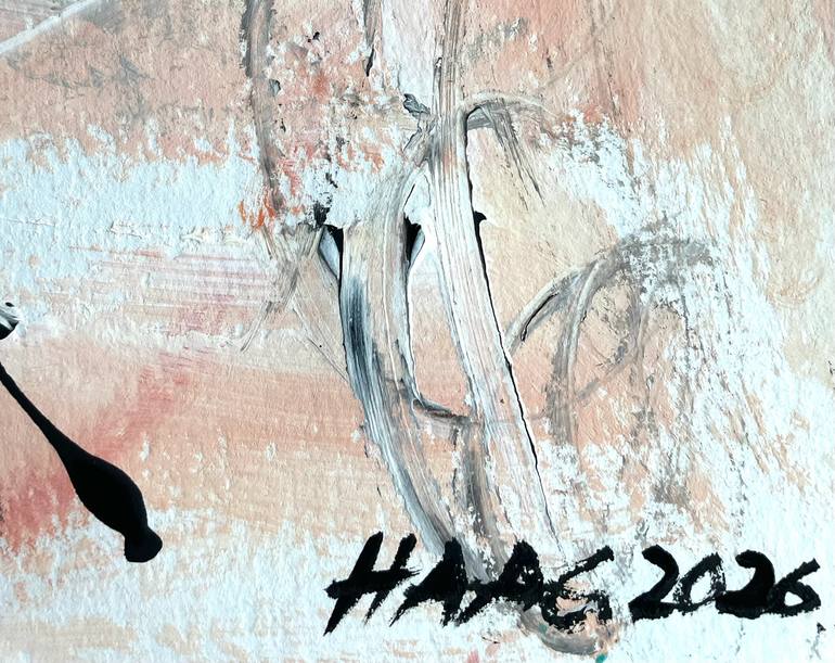 Original Abstract Expressionism Abstract Painting by Christel Haag