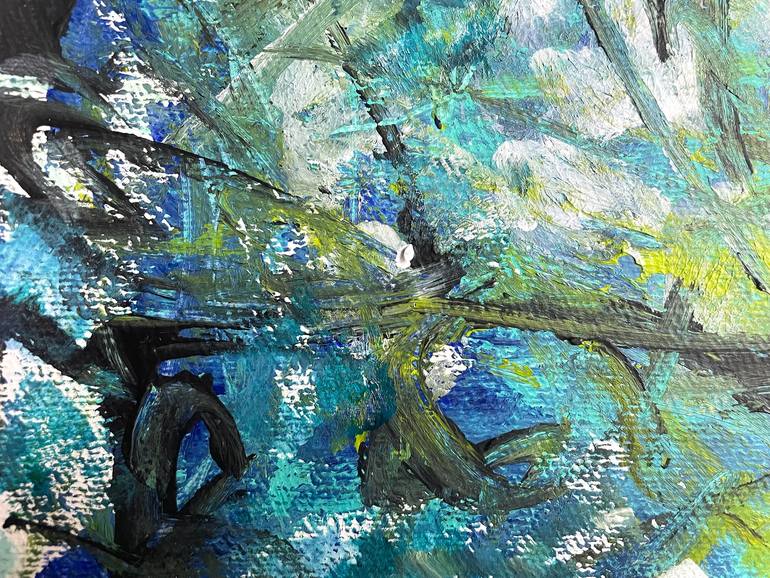 Original Abstract Expressionism Abstract Painting by Christel Haag