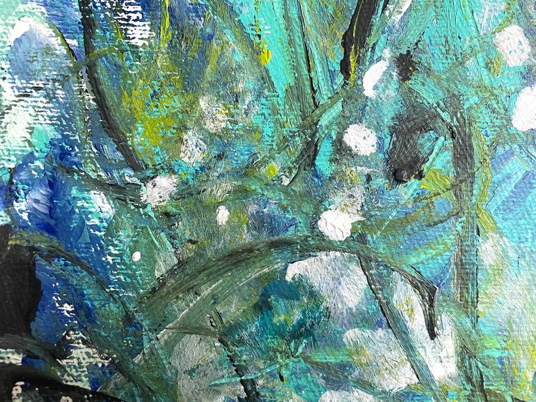 Original Abstract Expressionism Abstract Painting by Christel Haag