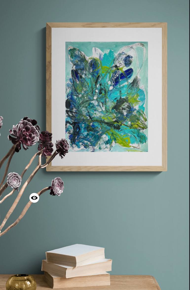 Original Abstract Expressionism Abstract Painting by Christel Haag