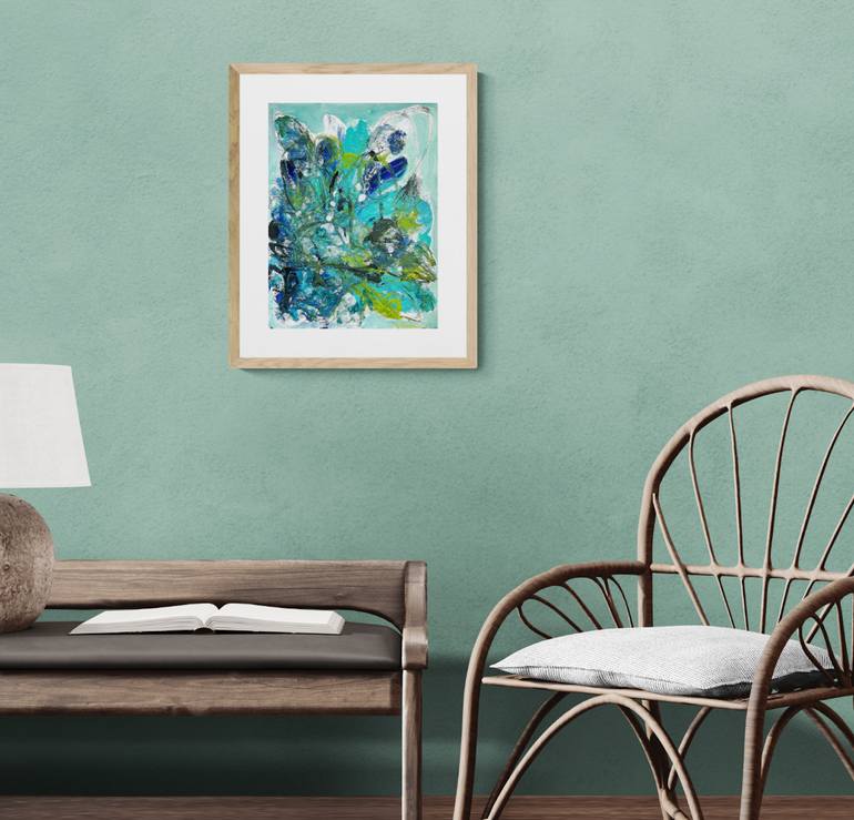 Original Abstract Expressionism Abstract Painting by Christel Haag