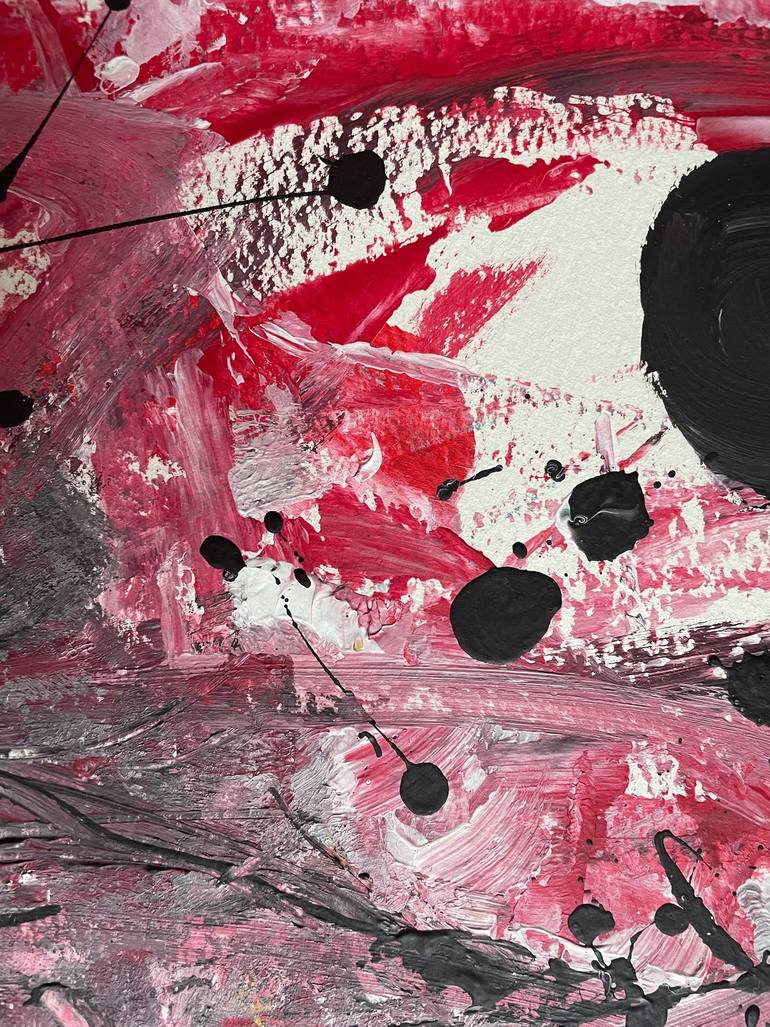 Original Abstract Expressionism Abstract Painting by Christel Haag
