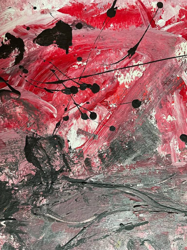 Original Abstract Expressionism Abstract Painting by Christel Haag