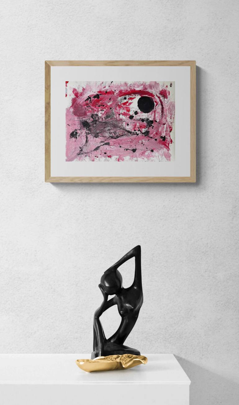 Original Abstract Expressionism Abstract Painting by Christel Haag