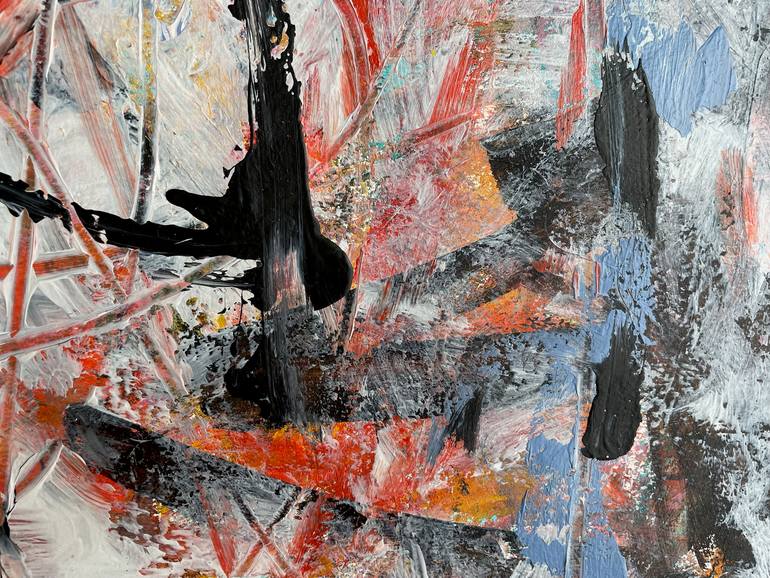 Original Abstract Expressionism Abstract Painting by Christel Haag