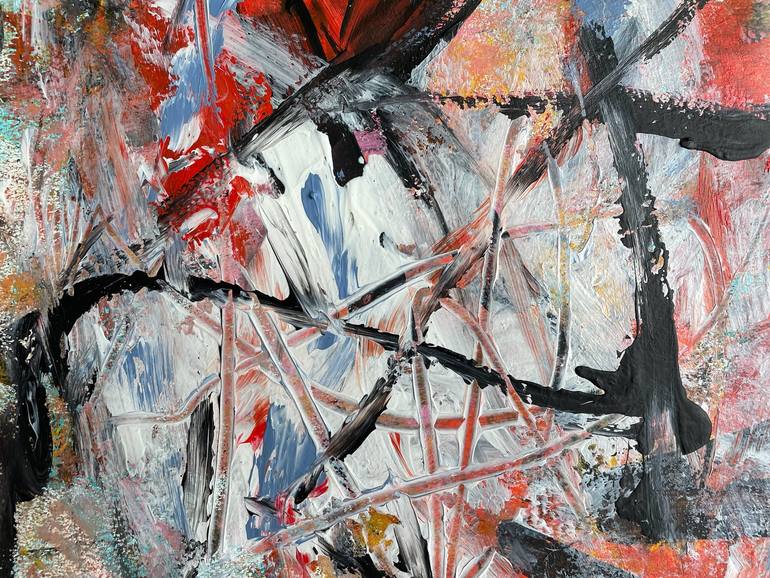 Original Abstract Expressionism Abstract Painting by Christel Haag