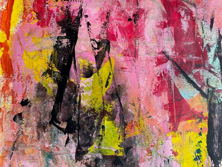 Original Abstract Expressionism Abstract Painting by Christel Haag