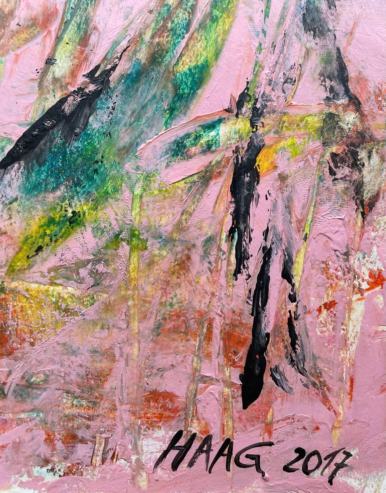 Original Abstract Expressionism Abstract Painting by Christel Haag