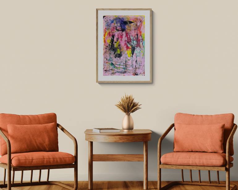 Original Abstract Expressionism Abstract Painting by Christel Haag