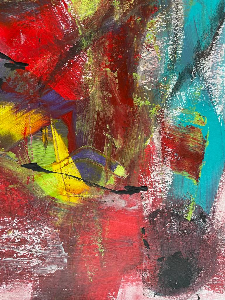 Original Abstract Expressionism Abstract Painting by Christel Haag