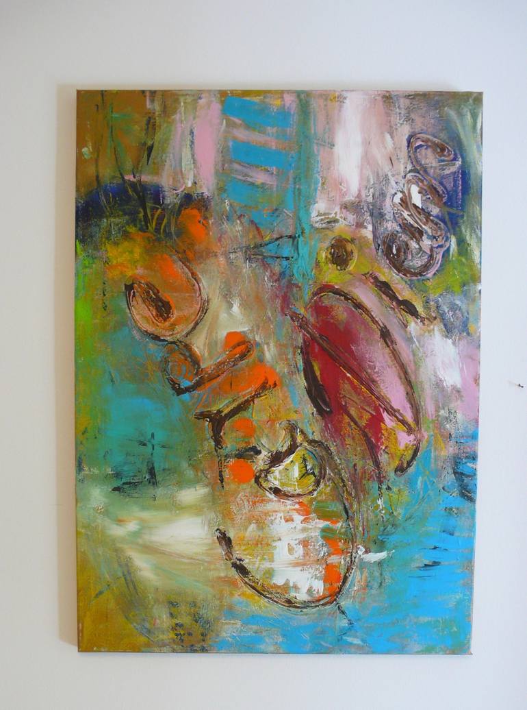 Original Figurative Abstract Painting by Christel Haag