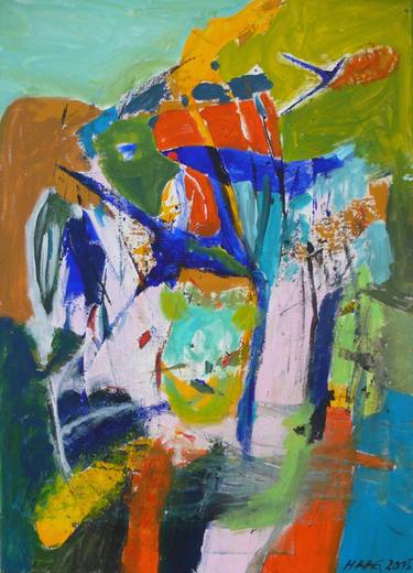 Original Expressionism Abstract Paintings by Christel Haag