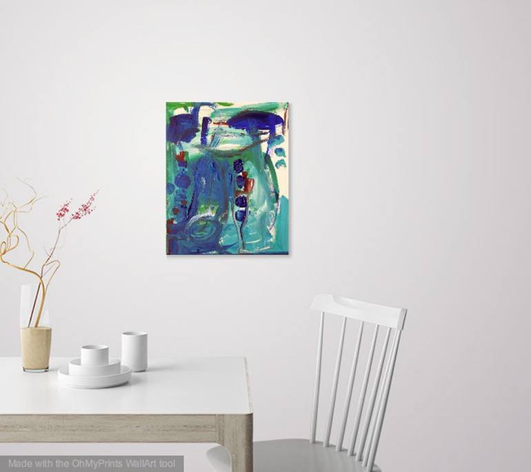 Original Abstract Seascape Painting by Christel Haag