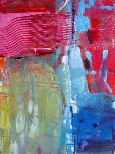 Original Abstract Expressionism Abstract Paintings by Christel Haag