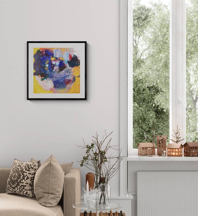 Original Abstract Expressionism Abstract Painting by Christel Haag