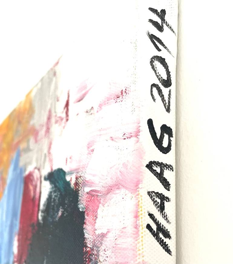 Original Abstract Expressionism Abstract Painting by Christel Haag