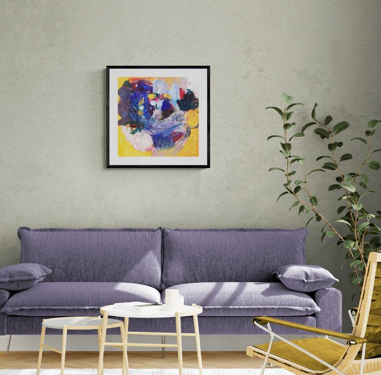 Original Abstract Expressionism Abstract Painting by Christel Haag