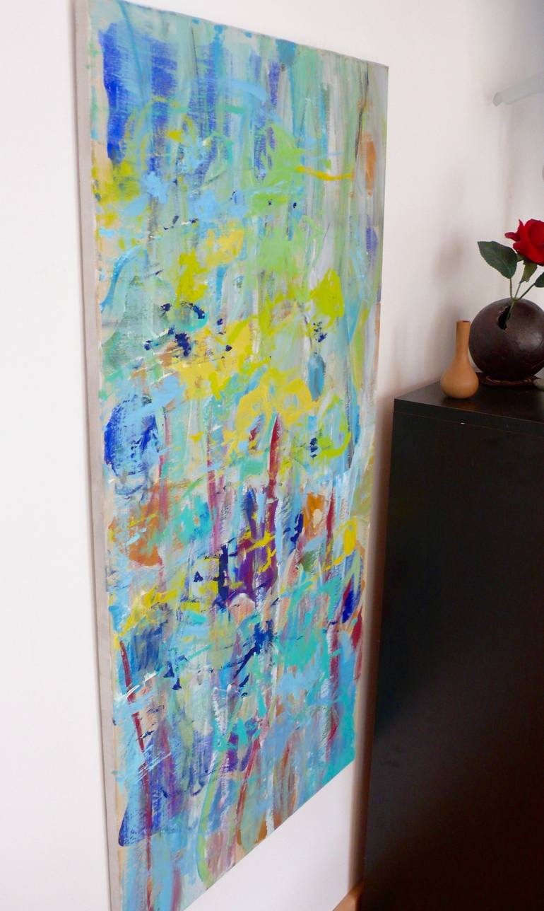 Original Abstract Expressionism Abstract Painting by Christel Haag