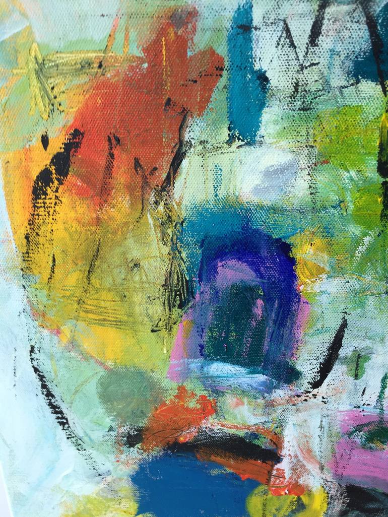 Original Abstract Expressionism Abstract Painting by Christel Haag