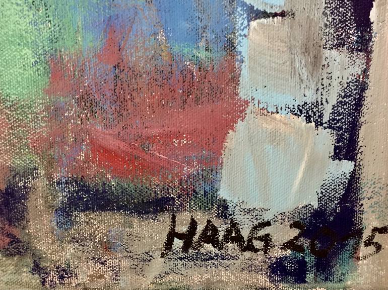 Original Abstract Expressionism Abstract Painting by Christel Haag