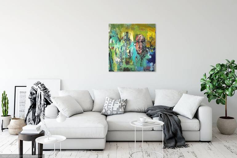 Original Abstract Expressionism Abstract Painting by Christel Haag