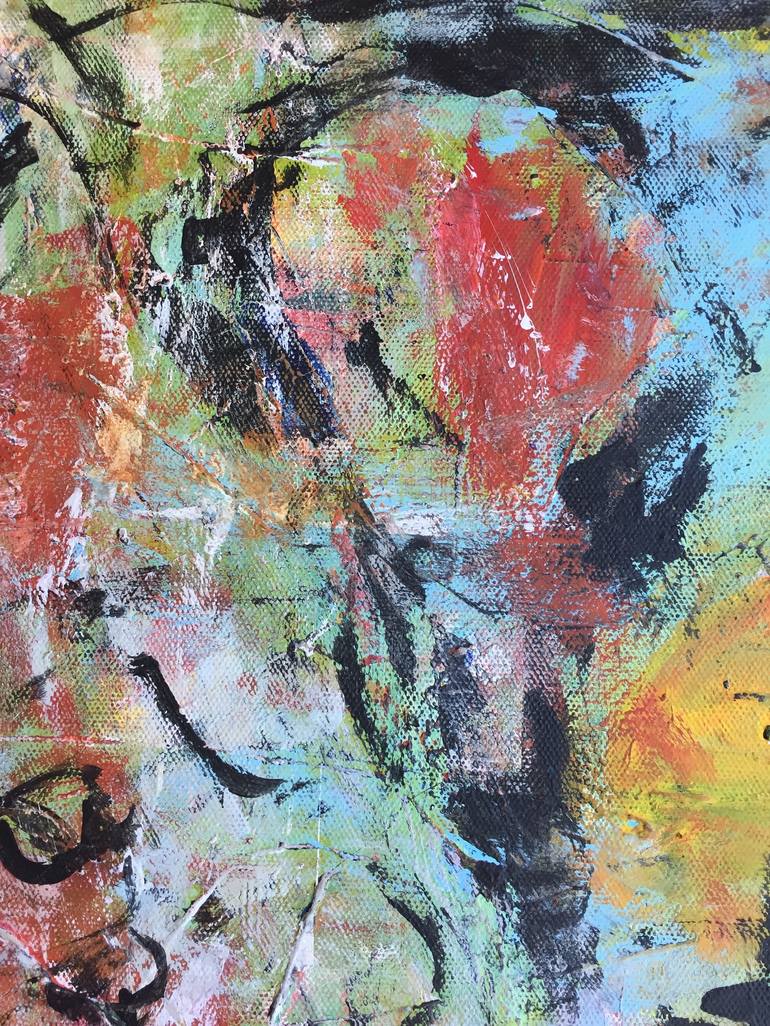 Original Abstract Expressionism Abstract Painting by Christel Haag