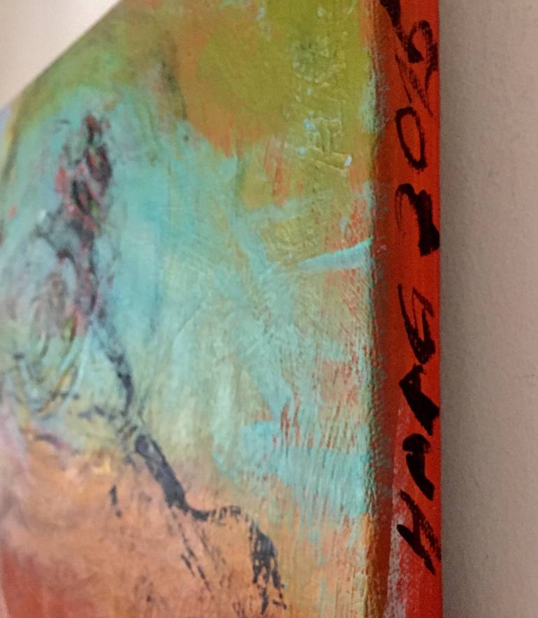 Original Abstract Expressionism Abstract Painting by Christel Haag