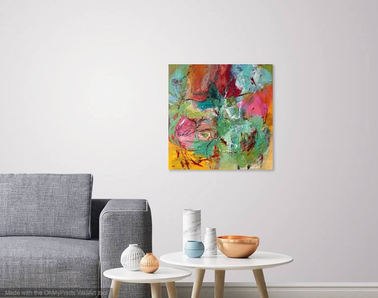 Original Abstract Expressionism Abstract Painting by Christel Haag