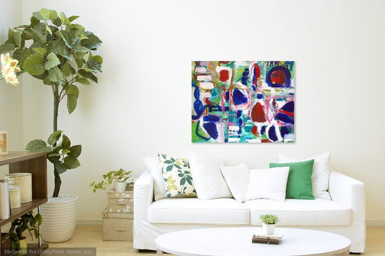 Original Abstract Expressionism Abstract Painting by Christel Haag