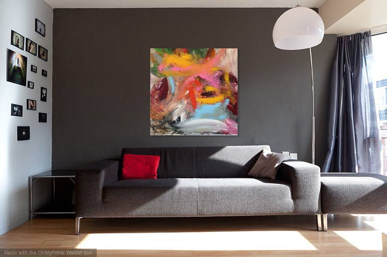 Original Abstract Expressionism Abstract Painting by Christel Haag