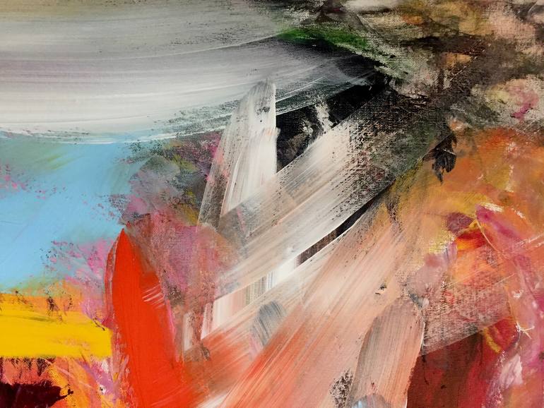 Original Abstract Expressionism Abstract Painting by Christel Haag