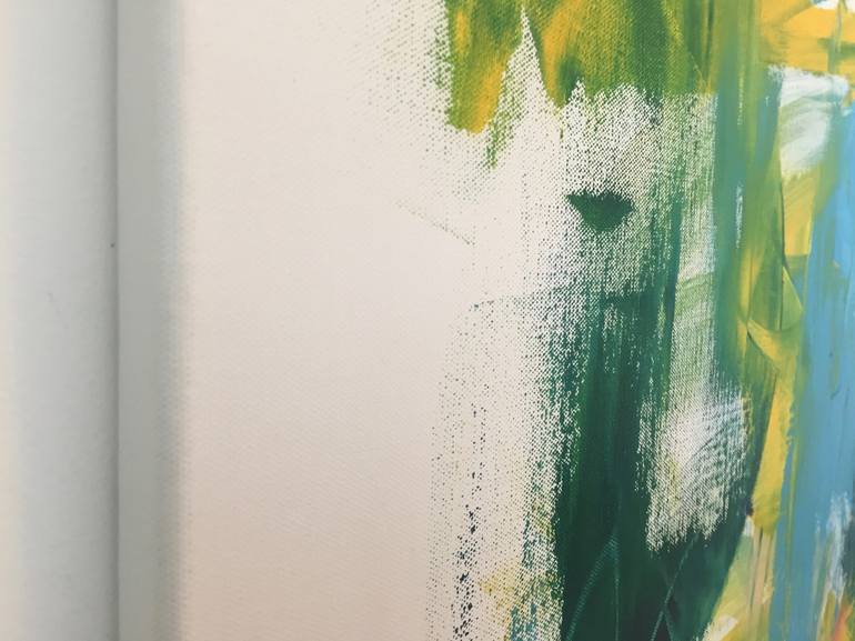 Original Abstract Expressionism Abstract Painting by Christel Haag