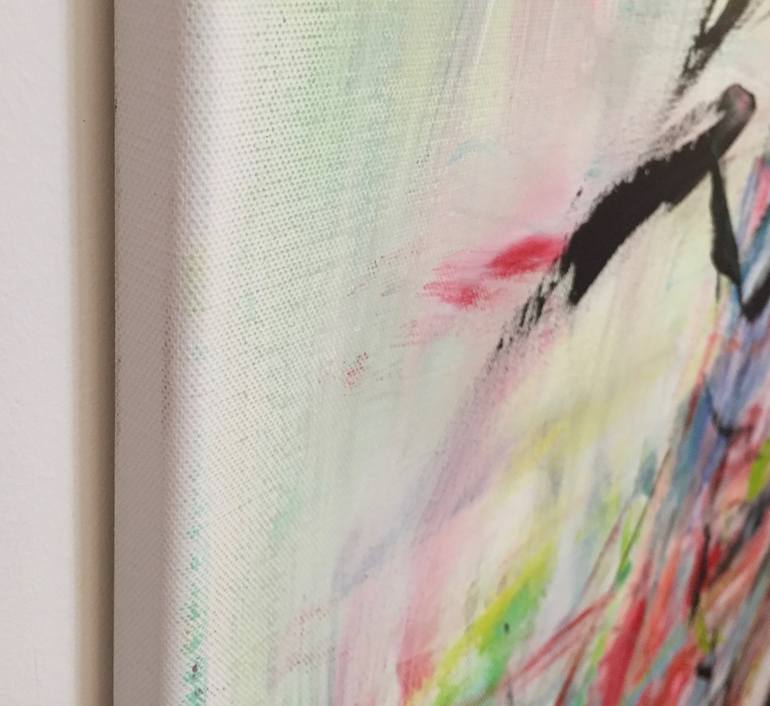 Original Abstract Expressionism Abstract Painting by Christel Haag