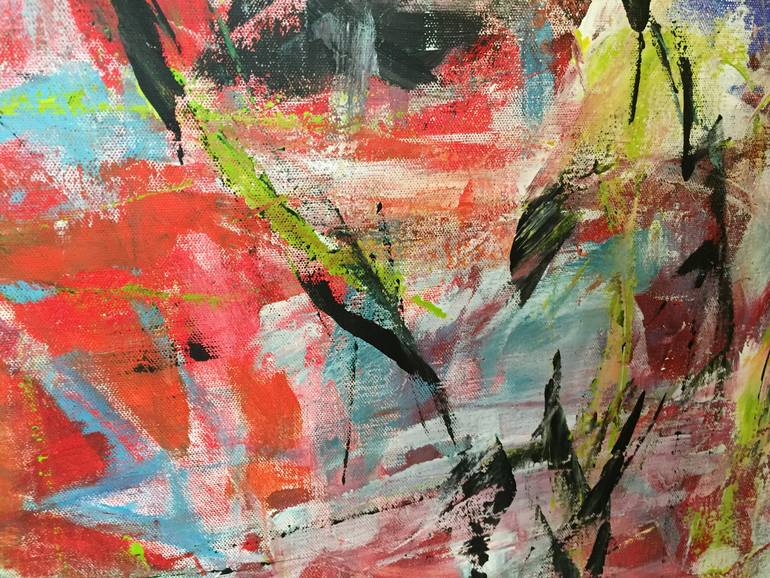 Original Abstract Expressionism Abstract Painting by Christel Haag