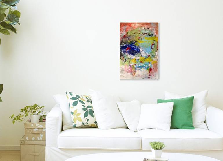 Original Abstract Expressionism Abstract Painting by Christel Haag