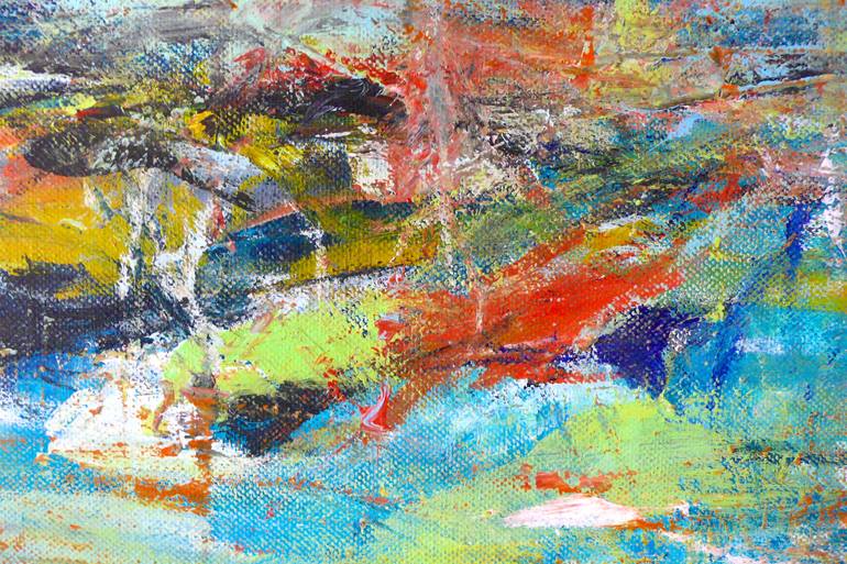 Original Modernism Abstract Painting by Christel Haag