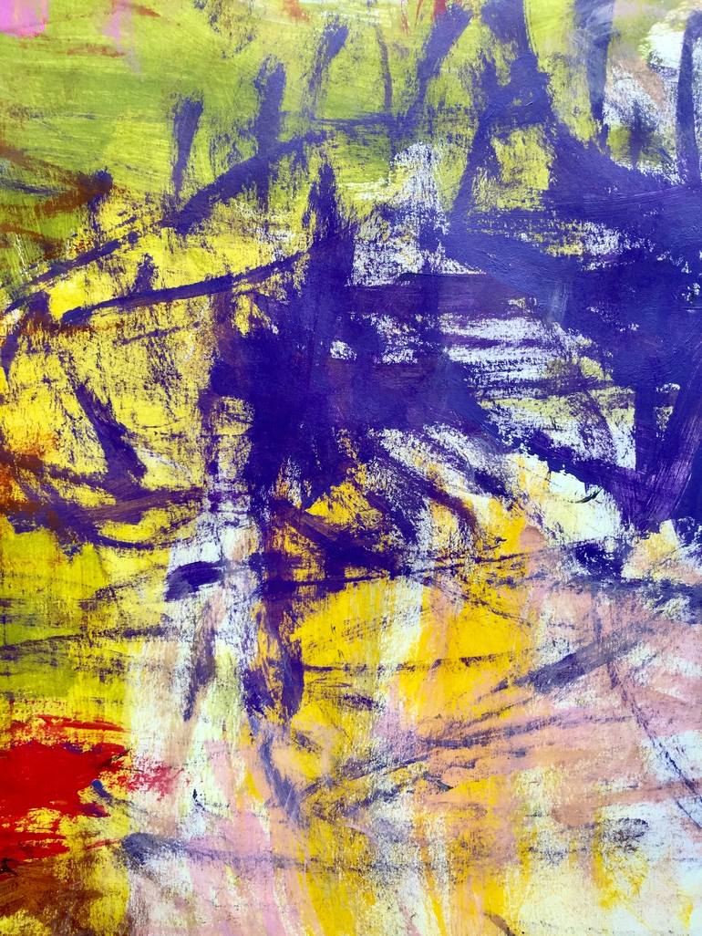 Original Abstract Expressionism Abstract Painting by Christel Haag