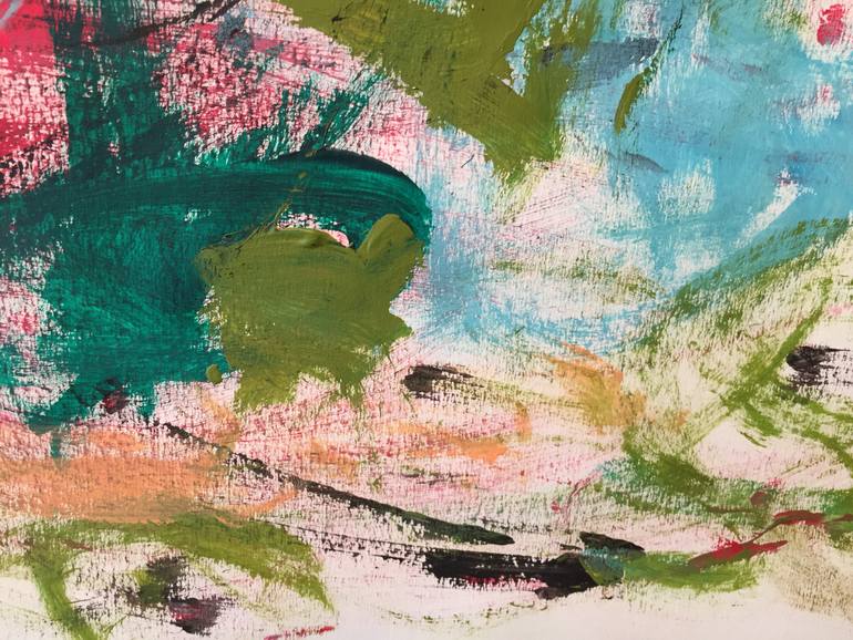 Original Abstract Expressionism Abstract Painting by Christel Haag