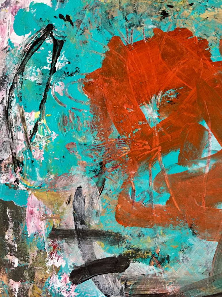 Original Abstract Expressionism Abstract Painting by Christel Haag