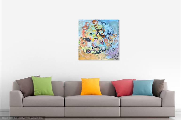 Original Modernism Abstract Painting by Christel Haag