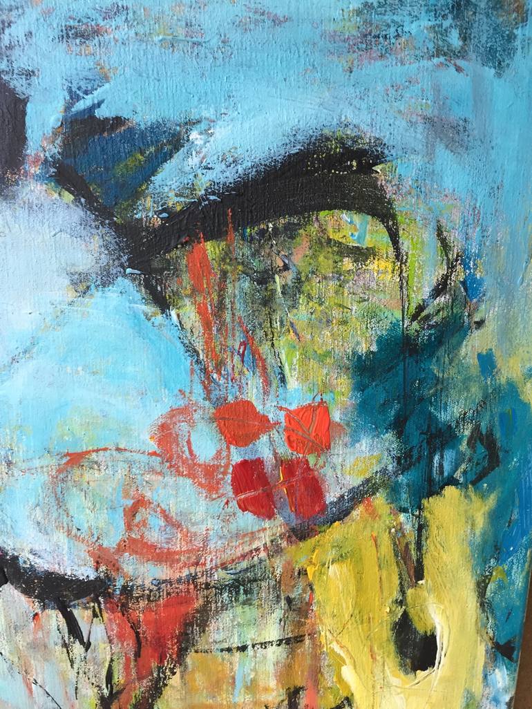 Original Abstract Expressionism Abstract Painting by Christel Haag