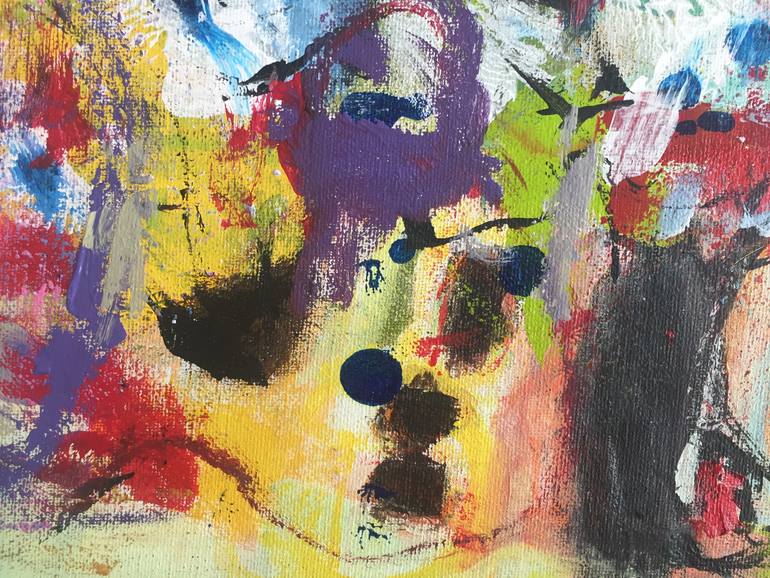 Original Abstract Expressionism Abstract Painting by Christel Haag