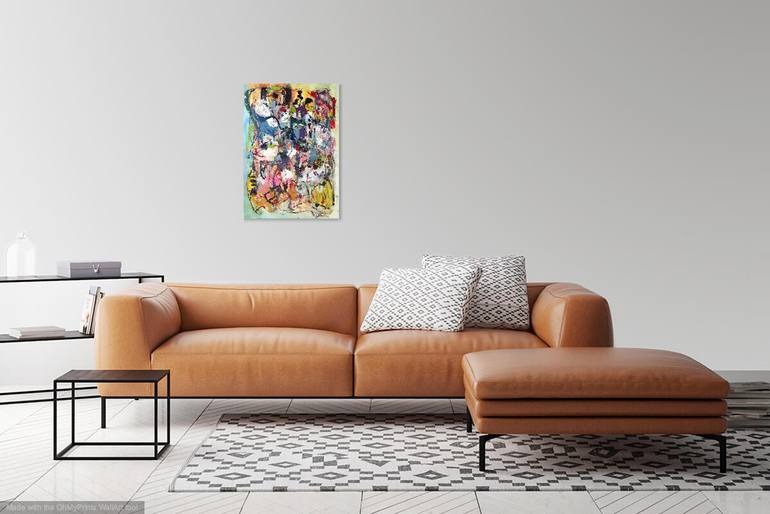 Original Abstract Expressionism Abstract Painting by Christel Haag