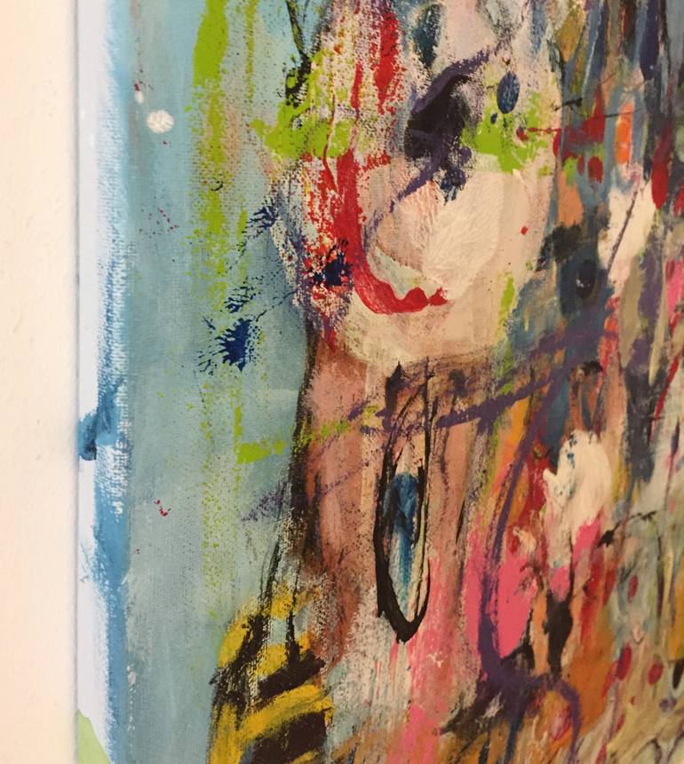 Original Abstract Expressionism Abstract Painting by Christel Haag