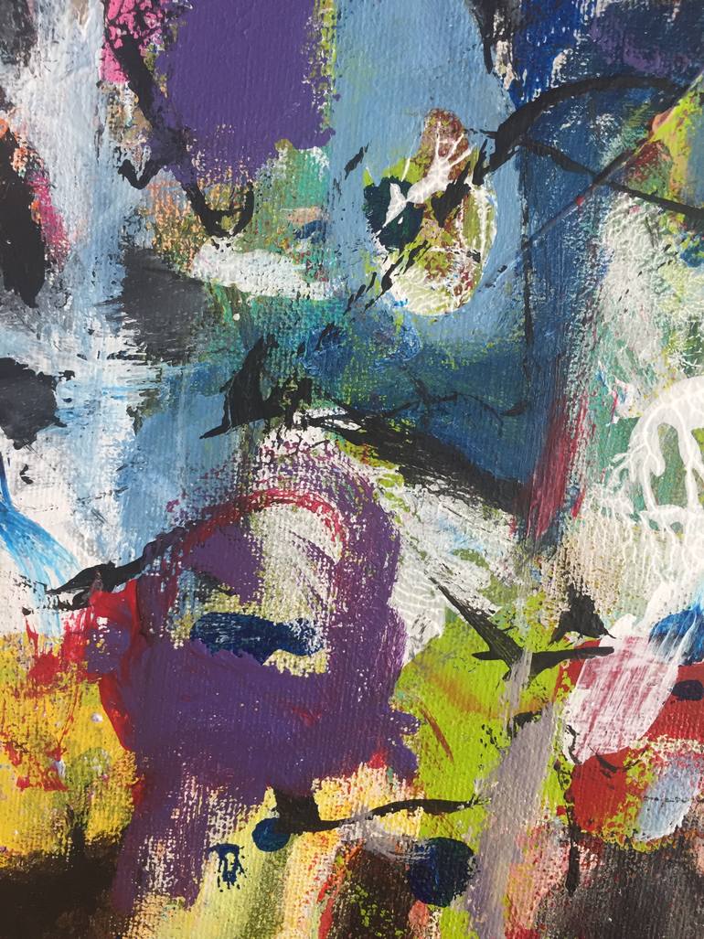 Original Abstract Expressionism Abstract Painting by Christel Haag