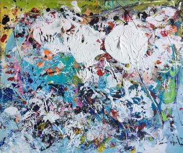 Original Fine Art Abstract Paintings by Christel Haag