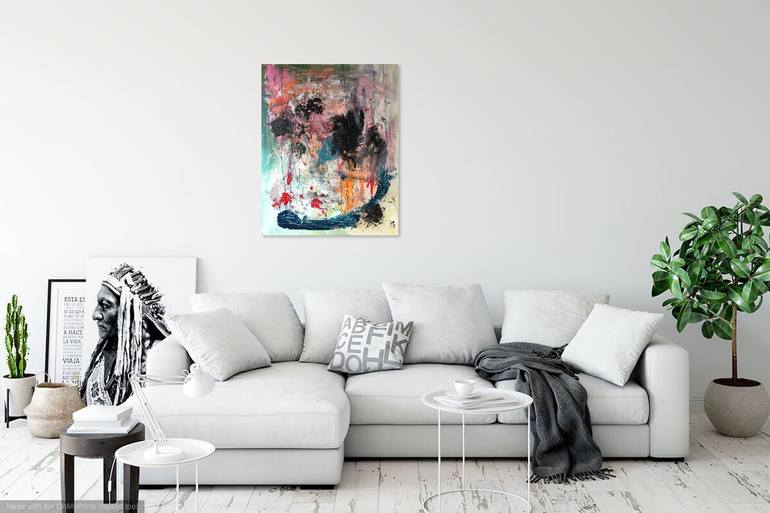 Original Abstract Expressionism Abstract Painting by Christel Haag