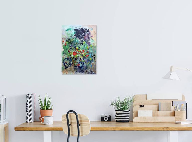 Original Fine Art Abstract Painting by Christel Haag