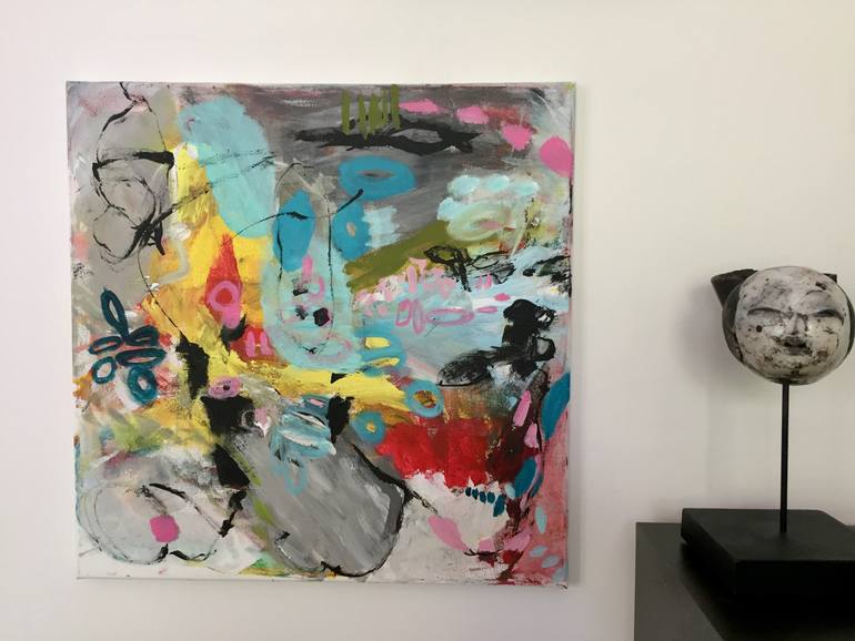 Original Modernism Abstract Painting by Christel Haag